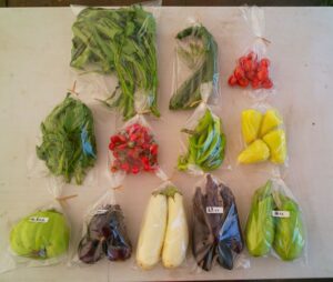 け八き農園、野菜集